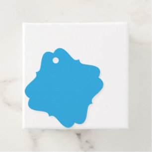 Een blauwe achtergrond met een bedankjes labels