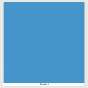 Een blauwe achtergrond met een sticker