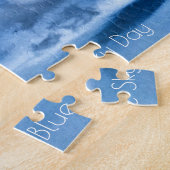 Een blauwe dag in de hemel legpuzzel (Zijkant)