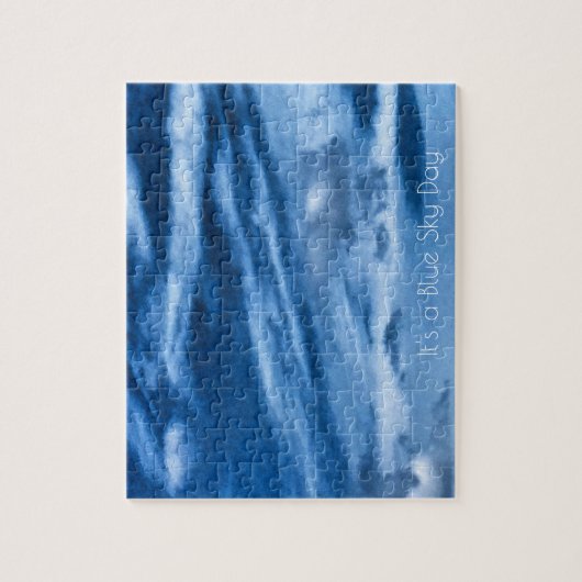 Een blauwe dag in de hemel legpuzzel (Verticaal)