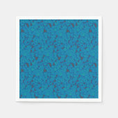 Een blauwe en zwarte achtergrond met een patroon servet (Voorkant)