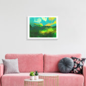 een blauwe hemel canvas afdruk (Insitu (Woonkamer))