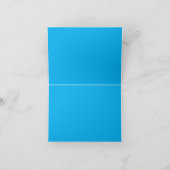 Een blauwe lucht met een vliegtuig dat in de lucht bedankkaart (Binnen)