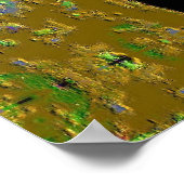 Eén blauwe Mok Poster (Hoek)