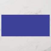 Een blauwe muur met een klok menu (Achterkant)