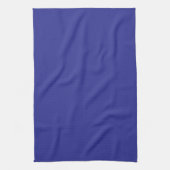 Een blauwe muur met een klok theedoek (Verticaal)