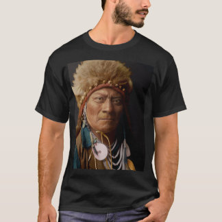 Eén blauwe strop t-shirt