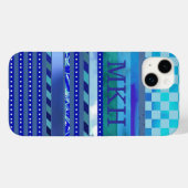 een blauwe suggestie Case-Mate iPhone case (Achterkant (horizontaal))