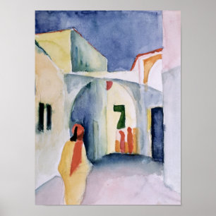 Een blik naar beneden op een Alley Poster