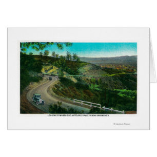 Een blik op de Antelope Valley van Sandberg's