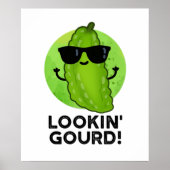 Een blik op Gourd Funny Cool Veggie Pun Poster (Voorkant)