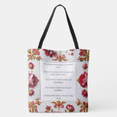 Een bloei van dankbaarheid voor elk bruidsmeisje draagtas (Achterkant)