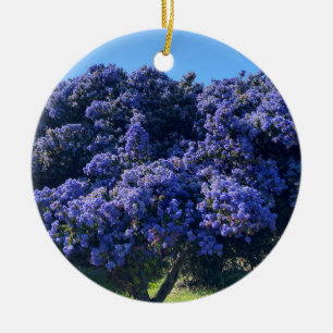 Een bloeiend Californië: Wild Lila Keramisch Ornament