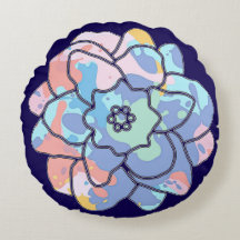 Een bloem gemaakt van verfvlekken