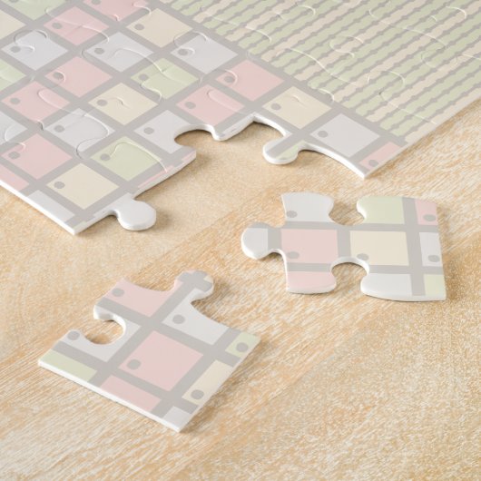 Een bloem in puzzel legpuzzel (Zijkant)