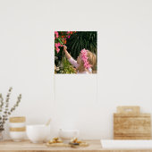 Een bloem schilderen poster (Keuken)