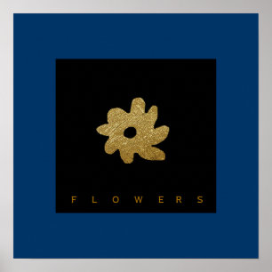 een bloem tot decor poster
