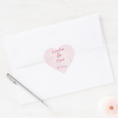 Een bloem voor mijn liefde aangepaste gepersonalis hart sticker (Envelop)
