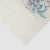 Een Bloemen Naaimachine Serie Ontwerp #16 Tissuepapier (Detail)