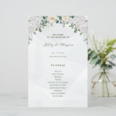 Een bloemenaffaire trouwprogramma's (Staand voorkant)