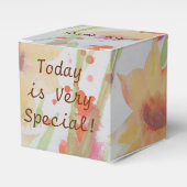 Een  bloemengunst box bedankdoosjes (Voorkant Zijde)