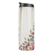 Een bloemenmam groet thermosbeker (Geroteerd rechts)