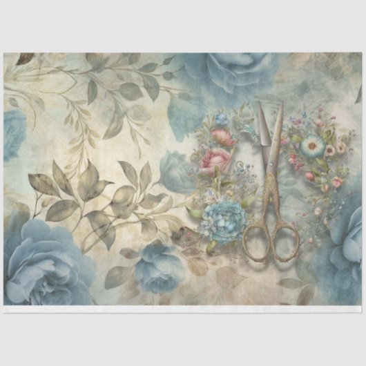 Een bloemennaaikamer Serie Design #11 Tissuepapier (Voorkant)