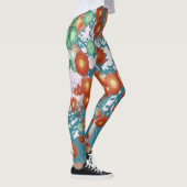 Een  bloemenspel "Ratti_Creative_Arts" Leggings (Rechts)