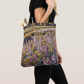 Een bloemenveld - Canvas tas (Dichtbij)
