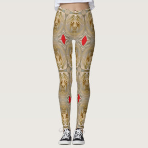 Een bloemmotief "Ratti_Creative_Arts" Leggings