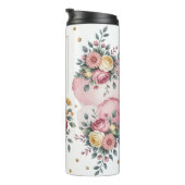 Een Bloemrijke Mama Groet met Rozen Thermosbeker (Geroteerd rechts)