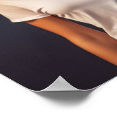 Een blond model met een Gildan tshirt Poster (Hoek)