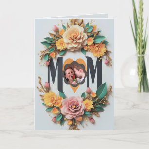 Een Blooming Eerbetoon aan Mam Bedankkaart
