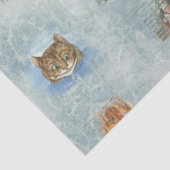 Een Blue Alice in Wonderland Series Design 2 Tissuepapier (Detail)