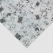 Een Blue Alice in Wonderland Series Design 4 Tissuepapier (Detail)