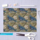 Een Blue Bird tissue papier (Craft)