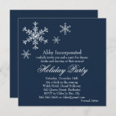 Een Blue Glamoureuze Vakantie Uitnodiging (corp) (Voorkant / Achterkant)