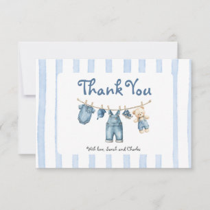 Een Blue Jean Baby Baby shower Boy Bedankt Card