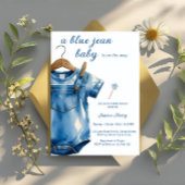 Een Blue Jean Baby Denim Baby shower Kaart