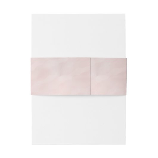 Een Blush Roze Waterverf Monogram Bruiloft Suite Uitnodigingen Wikkel (Achterkant Voorbeeld)