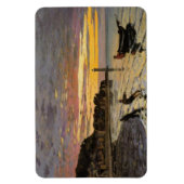 Een Boat Ashore, Honfleur Magneet (Verticaal)