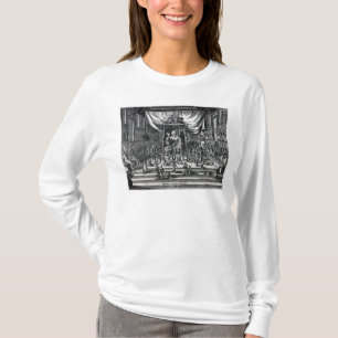 Een boeddhistische tempel, een illustratie t-shirt