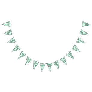 Een boeiend groen en zwart ontwerp met een gewaagd vlaggetjes