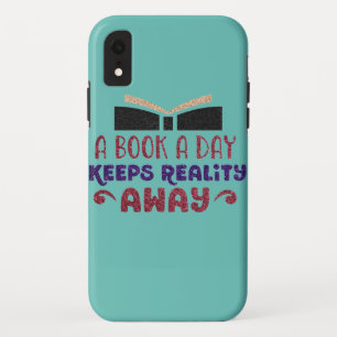 Een boek Een Dag Glitter Telefoondraagtas iPhone XR Hoesje