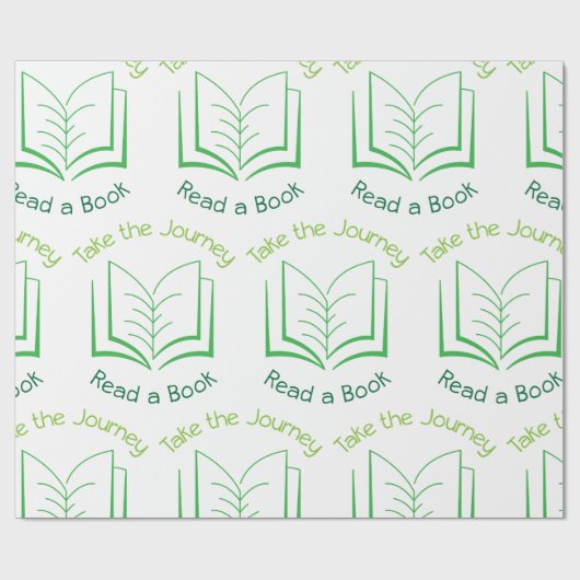 Een boek lezen cadeaupapier (Vlak)