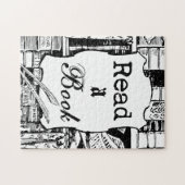 Een boek lezen legpuzzel (Horizontaal)