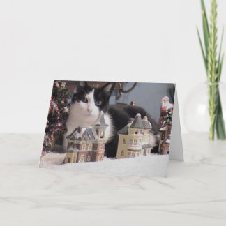 Een boek over kerst feestdagen kaart