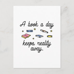 Een boek per dag briefkaart