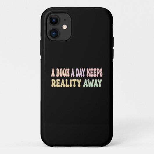 Een boek per dag houdt de werkelijkheid weg Case-Mate iPhone case (Achterkant)