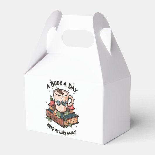 Een boek per dag houdt Reality weg Bedankdoosjes (Voorkant Zijde)